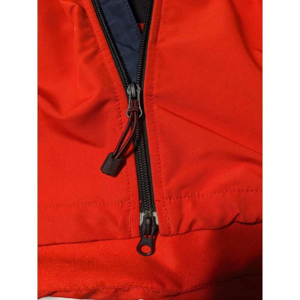 VTG POLO RALPH LAUREN Men Large Orange Full Zip Long Sleeve Windbreaker‎ Jacket